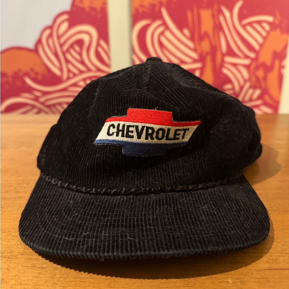 Chevrolet Black Corduroy Cap